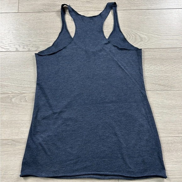 Strike Movement Blue Cotton Racerback CrossFit Tank Top - Picture 2 of 6